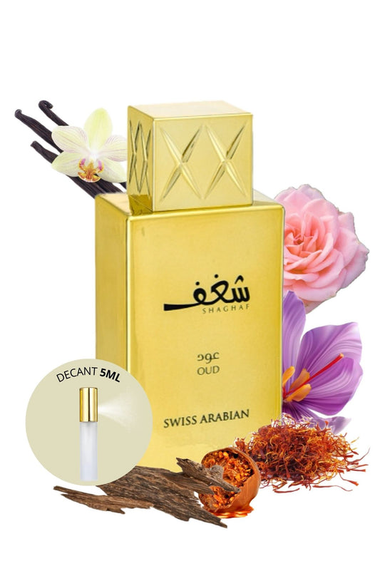 Decant Shaghaf Oud Eau de Parfum 5 mL Swiss Arabian