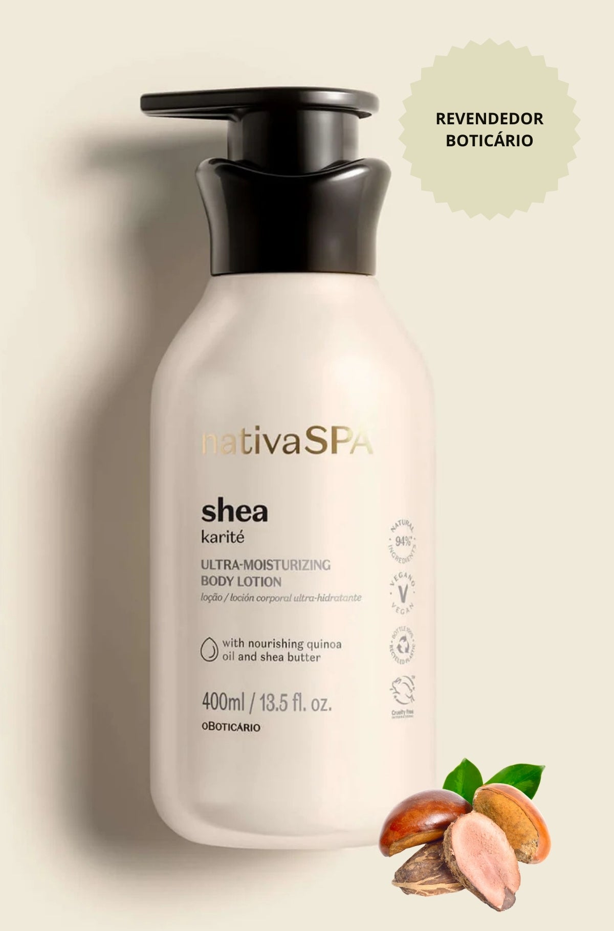 Loção Hidratante Nativa Spa Karité, 400ml