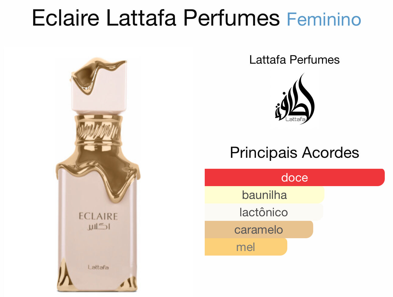 Eclaire Eau de Parfum 100 mL Lattafa