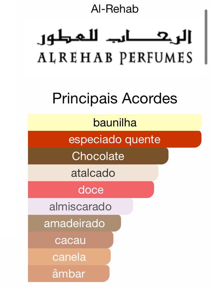 Decant Choco Musk 5mL | Al Rehab Crown Perfumes