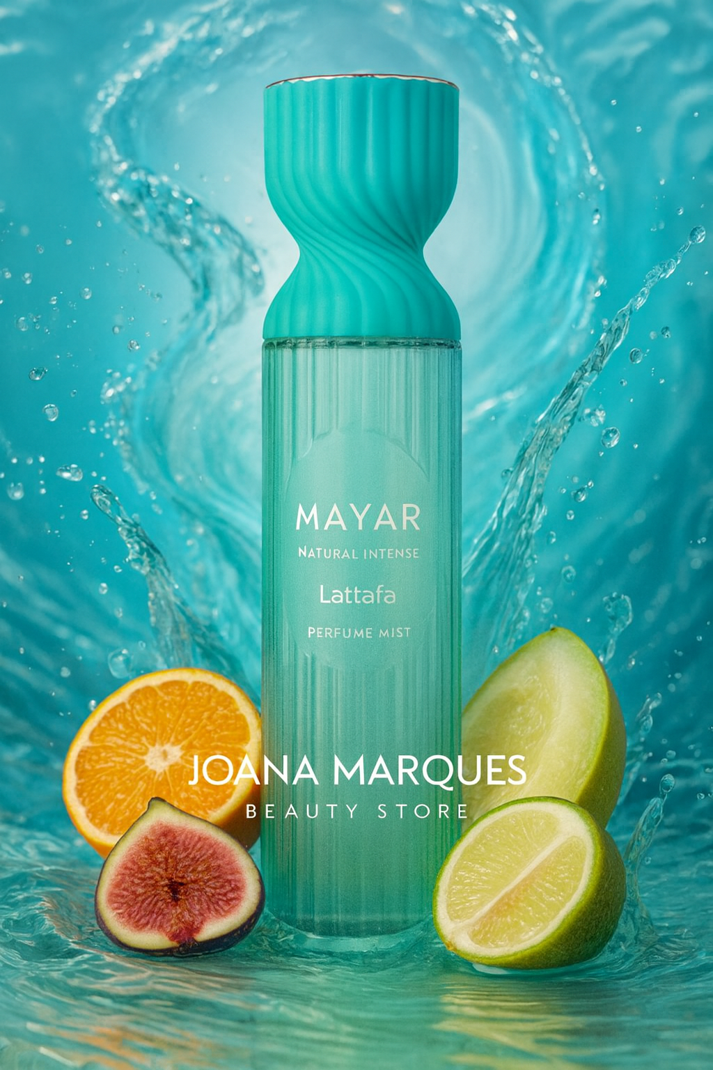 Lattafa Mayar Natural Intense Perfume Mist 250ml – perfume árabe fresco com coco e figo – Joana Marques Beauty Store